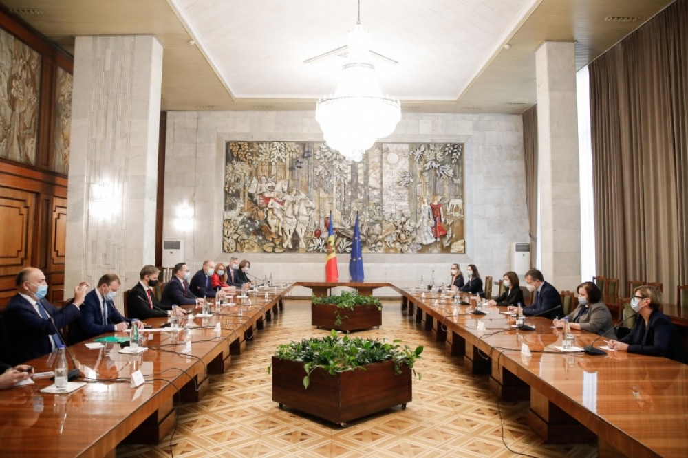 Maia Sandu a discutat cu președinții comitetelor pentru afaceri externe din cadrul Parlamentelor țărilor baltice